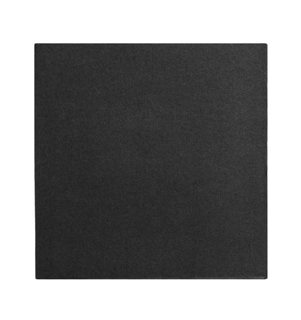 Servilleta de Papel Negro 2C Punta-Punta 33x33cm (1.200 Uds)