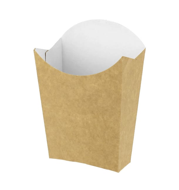 Caja Kraft para Fritas Mediana 8,2x3,5x12,5cm (25 Uds) Caja Kraft para Fritas Mediana 8,2x3,5x12,5cm (25 Uds)