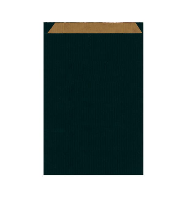 Bolsa de Papel Kraft Negra 26+9x46cm Bolsa de Papel Kraft Negra 26+9x46cm