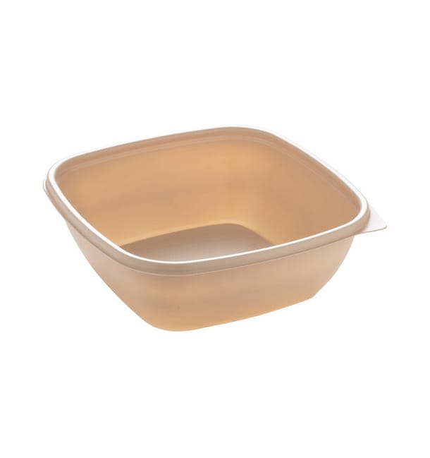 Envase de Plástico PP Crema 750ml 16,5x16,5x6cm (50 Uds)