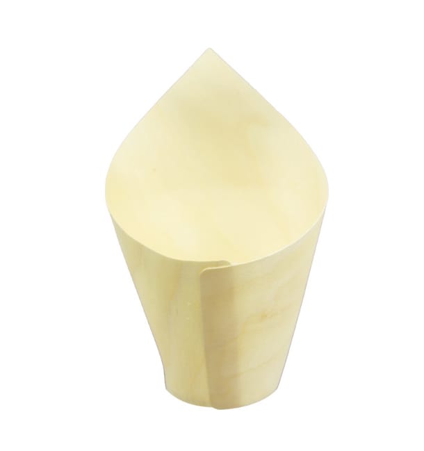 Cono de Madera Degustación 14cm (1.000 Uds) Cono de Madera Degustación 14cm (1.000 Uds)