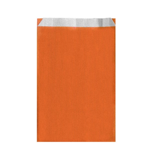 Bolsa de Papel Naranja 12+5x18cm Bolsa de Papel Naranja 12+5x18cm