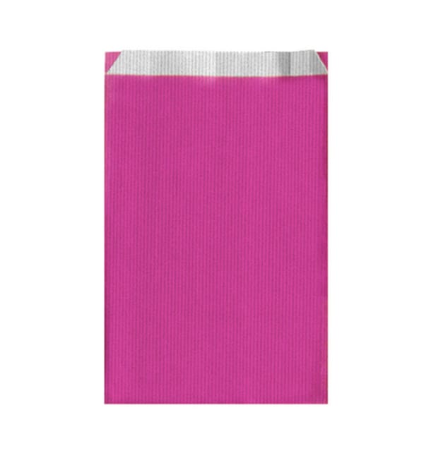 Bolsa de Papel Fucsia 12+5x18cm Bolsa de Papel Fucsia 12+5x18cm