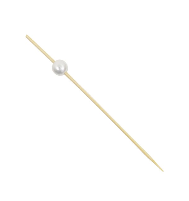 Pinchos de Bambú Decorados Perla 9cm (100 Uds) Pinchos de Bambú Decorados Perla 9cm (100 Uds)