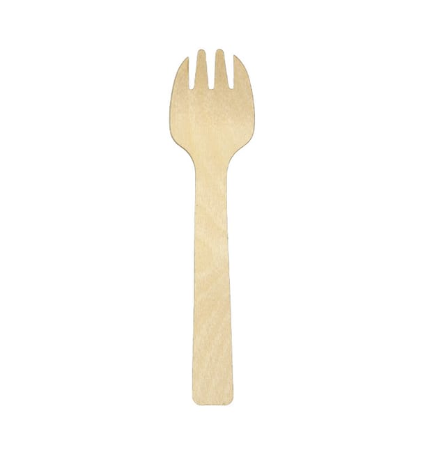 Cubierto de Madera “Spork” 10,5cm (1.200 Uds) Cubierto de Madera “Spork” 10,5cm (1.200 Uds)