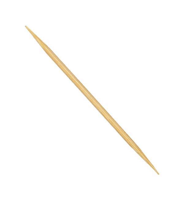 Palillos de Madera Redondo 2 Puntas 65mm (24 Uds) Palillos de Madera Redondo 2 Puntas 65mm (24 Uds)