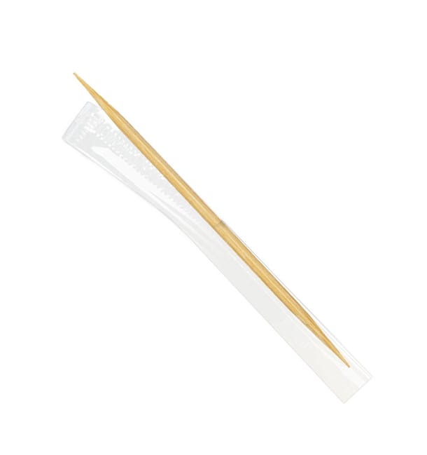 Palillos de Madera 2 Puntas Enfundado Film 65mm (1 Ud) Palillos de Madera 2 Puntas Enfundado Film 65mm (1 Ud)