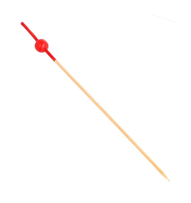 Pinchos de Bambu Decorados Bolita Roja 120 mm (100 Uds) Pinchos de Bambu Decorados Bolita Roja 120 mm (100 Uds)