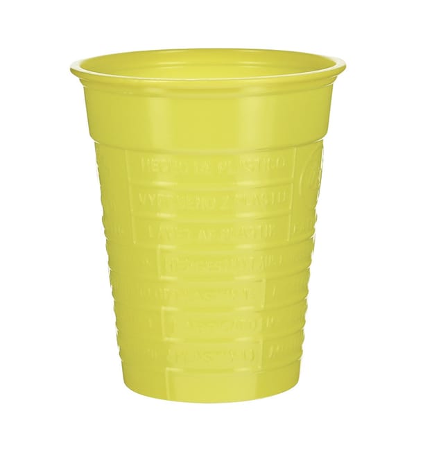 Vaso de Plástico PS Amarillo 200ml Ø7cm (50 Uds) Vaso de Plástico PS Amarillo 200ml Ø7cm (50 Uds)