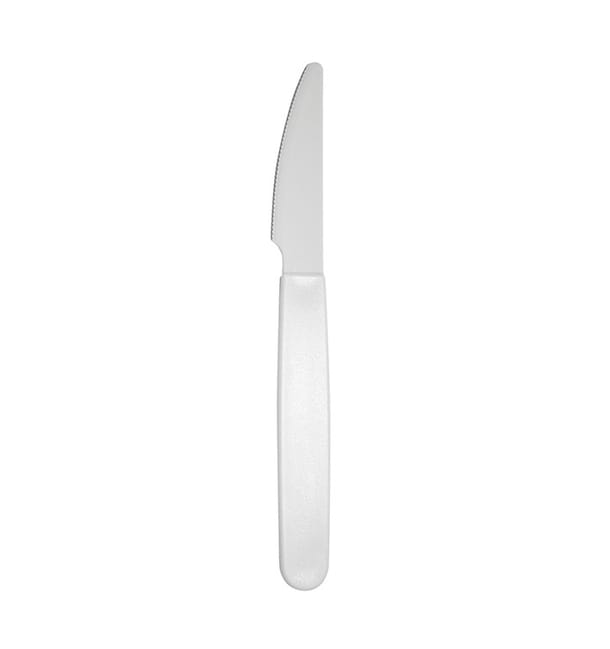 Cuchillo Reutilizable Durable PP Blanco 18,5cm (6 Uds) Cuchillo Reutilizable Durable PP Blanco 18,5cm (6 Uds)