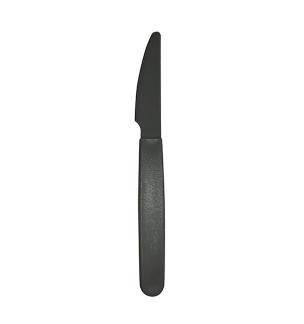 Cuchillo Reutilizable Durable PP Antracita 18,5cm (180 Uds) Cuchillo Reutilizable Durable PP Antracita 18,5cm (180 Uds)