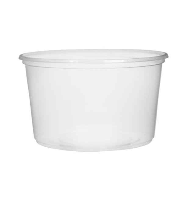 Tarrina de Plástico Transparente 300ml Ø10,5cm (100 Uds) Tarrina de Plástico Transparente 300ml Ø10,5cm (100 Uds)