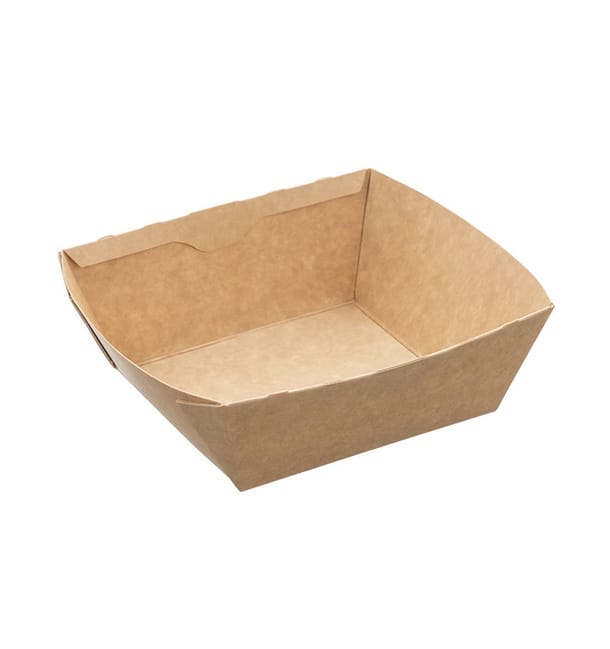 Ensaladera Rectangular Kraft 375ml 15x12x5cm (400 Uds) Ensaladera Rectangular Kraft 375ml 15x12x5cm (400 Uds)