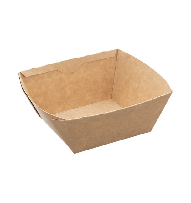 Ensaladera Rectangular Kraft 500ml 15x12x6cm (400 Uds) Ensaladera Rectangular Kraft 500ml 15x12x6cm (400 Uds)