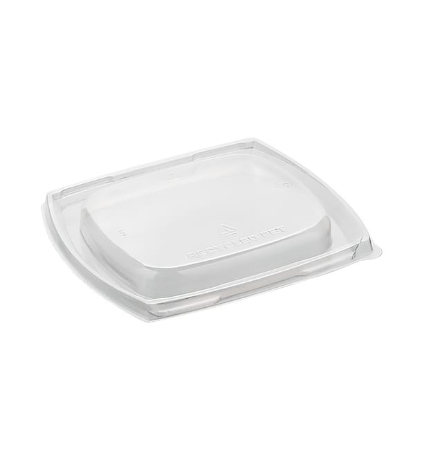 Tapa Rectangular rPET para Ensaladera 15x12cm (400 Uds) Tapa Rectangular rPET para Ensaladera 15x12cm (400 Uds)