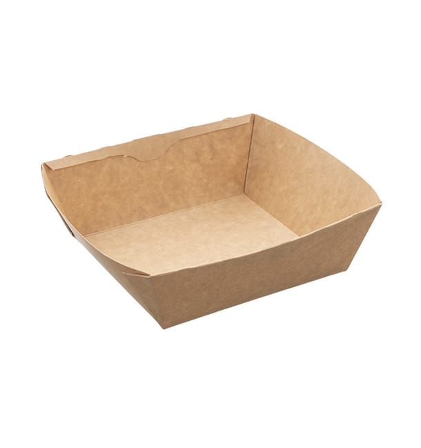 Ensaladera Rectangular Kraft 750ml 19x16x5cm (300 Uds) Ensaladera Rectangular Kraft 750ml 19x16x5cm (300 Uds)