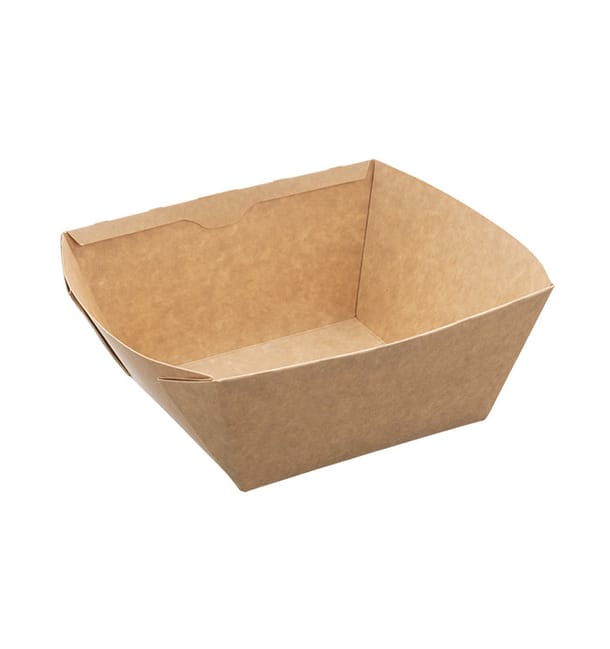 Ensaladera Rectangular Kraft 1.000ml 19x16x7cm (300 Uds) Ensaladera Rectangular Kraft 1.000ml 19x16x7cm (300 Uds)
