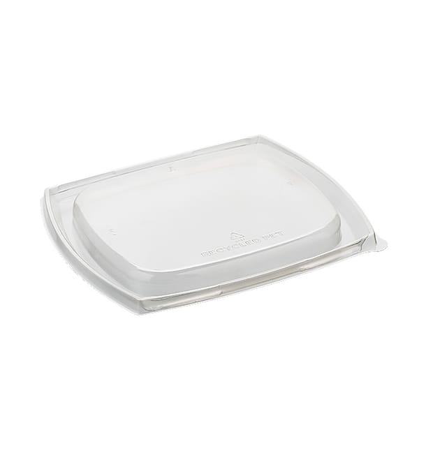 Tapa Rectangular rPET para Ensaladera 19x16cm (300 Uds) Tapa Rectangular rPET para Ensaladera 19x16cm (300 Uds)