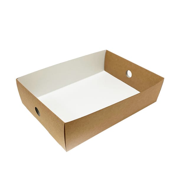 Bandeja Kraft para Caja con Ventana 30,8x22,2x7,8cm (50 Uds) Bandeja Kraft para Caja con Ventana 30,8x22,2x7,8cm (50 Uds)