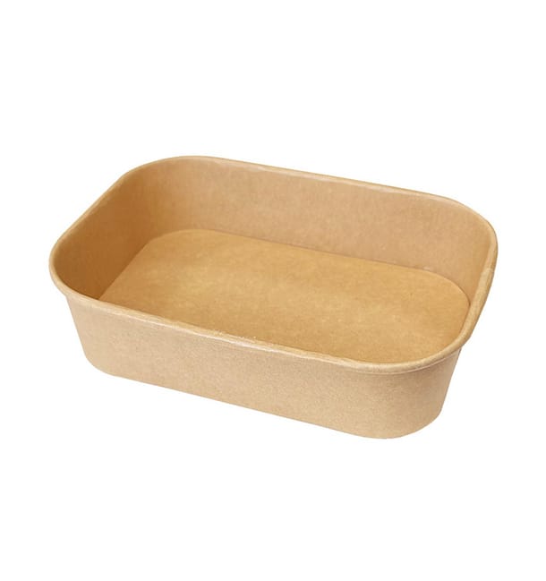 Envase Rectangular Kraft Microondable 500ml 17,2x12x4,1cm (50 Uds) Envase Rectangular Kraft Microondable 500ml 17,2x12x4,1cm (50 Uds)