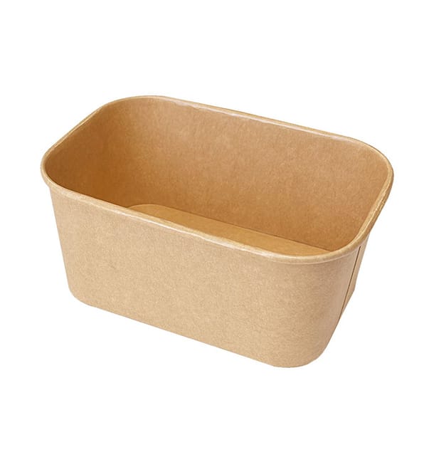 Envase Rectangular Kraft Microondable 1.000ml 17,2x12x7,5cm (50 Uds) Envase Rectangular Kraft Microondable 1.000ml 17,2x12x7,5cm (50 Uds)