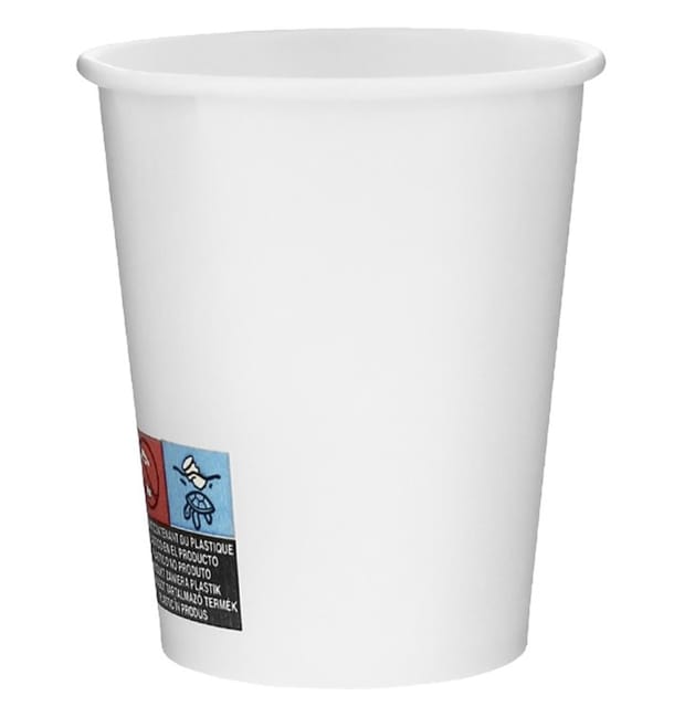 Vaso Cartón 6Oz/180ml Blanco Ø7,0cm (100 Uds) Vaso Cartón 6Oz/180ml Blanco Ø7,0cm (100 Uds)