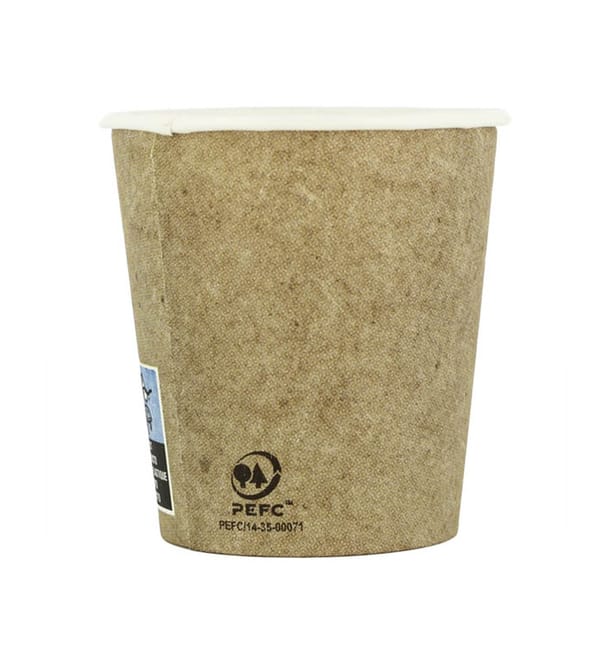 Vaso Cartón 4Oz/120ml Kraft Ø6,2cm (80 Uds) Vaso Cartón 4Oz/120ml Kraft Ø6,2cm (80 Uds)