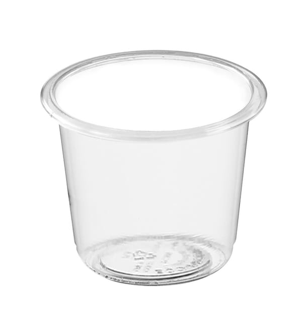 Tarrina PLA Transparente para Salsas 30ml Ø4,5cm (5.000 Uds) Tarrina PLA Transparente para Salsas 30ml Ø4,5cm (5.000 Uds)