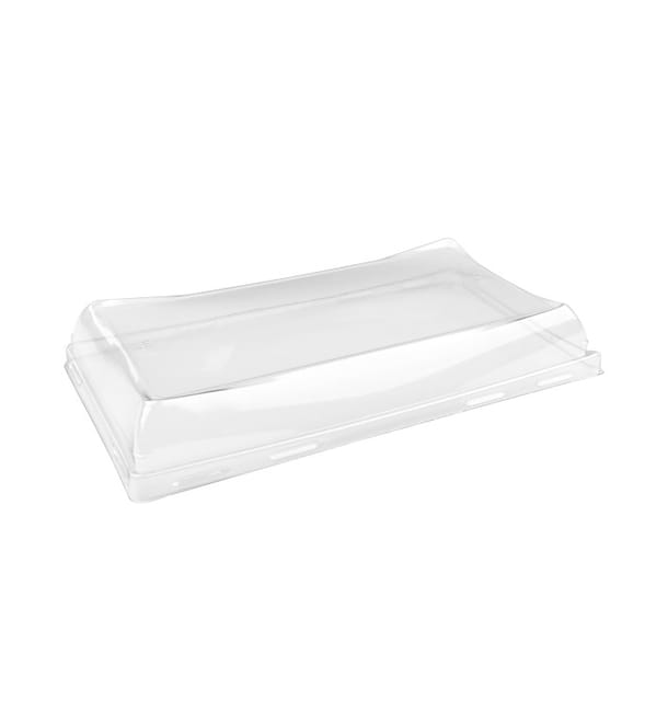 Tapa de Plástico rPET para Bandeja de 12x22cm (50 Uds) Tapa de Plástico rPET para Bandeja de 12x22cm (50 Uds)