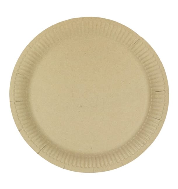 Plato de Cartón Redondo “Radial” Kraft Ø23cm 200gr/m² (650 Uds) Plato de Cartón Redondo “Radial” Kraft Ø23cm 200gr/m² (650 Uds)