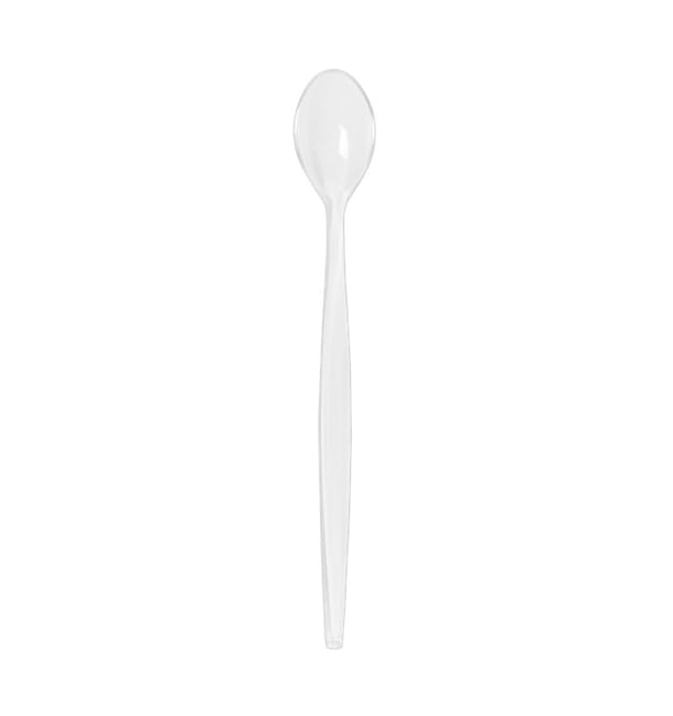 Cuchara de PS para Helados Transparente 21cm (100 Uds)