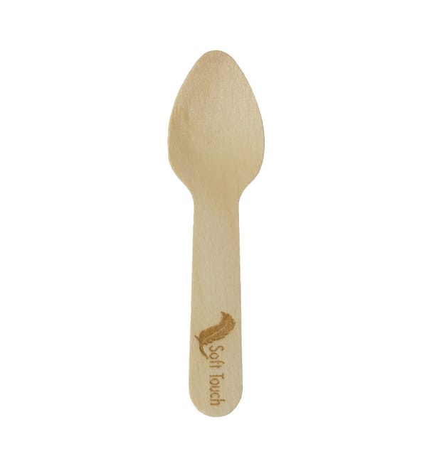 Mini Cuchara de Madera “Soft” 7,5cm (2.400 Uds) Mini Cuchara de Madera “Soft” 7,5cm (2.400 Uds)