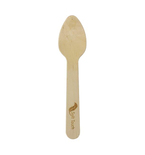 Cuchara de Madera “Soft” 11cm (100 Uds) Cuchara de Madera “Soft” 11cm (100 Uds)