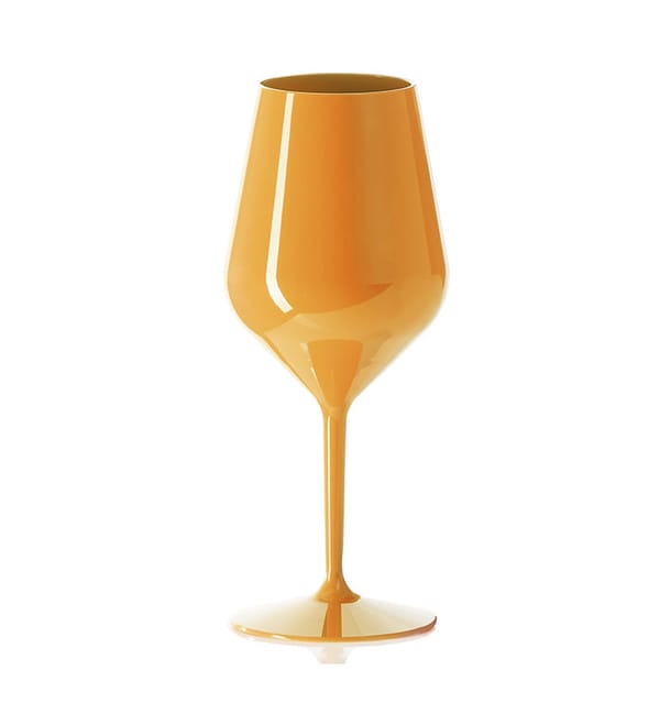 Copa Reutilizable Durable Tritán Naranja para Vino 470ml (1 Ud) Copa Reutilizable Durable Tritán Naranja para Vino 470ml (1 Ud)