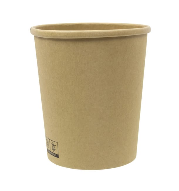 Tarrina de Cartón Kraft 1.000ml Ø11,6cm (25 Uds) Tarrina de Cartón Kraft 1.000ml Ø11,6cm (25 Uds)