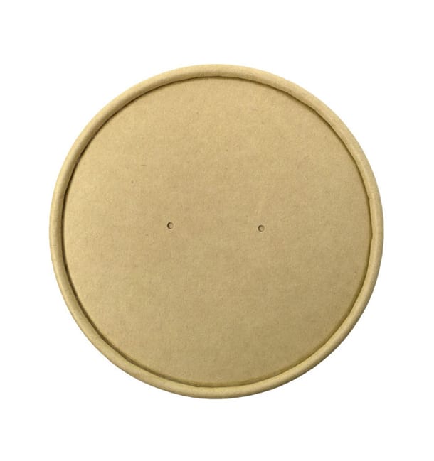 Tapa de Cartón Kraft para Tarrinas de 750/1.000ml Ø11,6cm (25 Uds) Tapa de Cartón Kraft para Tarrinas de 750/1.000ml Ø11,6cm (25 Uds)