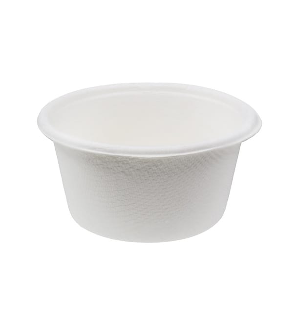 Tarrina de Caña de Azúcar Blanca Ø6,2cm 60ml (2500 Uds) Tarrina de Caña de Azúcar Blanca Ø6,2cm 60ml (2500 Uds)