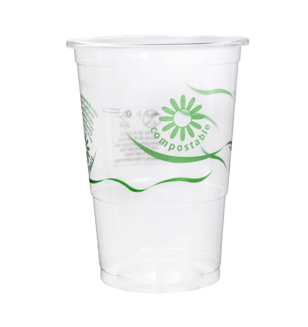 Vaso Compostable PLA Green Spirit Transparente 550ml (25 Uds) Vaso Compostable PLA Green Spirit Transparente 550ml (25 Uds)