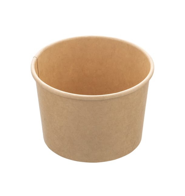Tarrina Cartón Kraft Dessert 250ml Ø9,0cm (500 Uds) Tarrina Cartón Kraft Dessert 250ml Ø9,0cm (500 Uds)