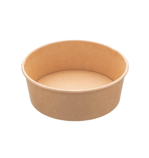Ensaladera Cartón Kraft 750ml Ø15,0cm (300 Uds) Ensaladera Cartón Kraft 750ml Ø15,0cm (300 Uds)
