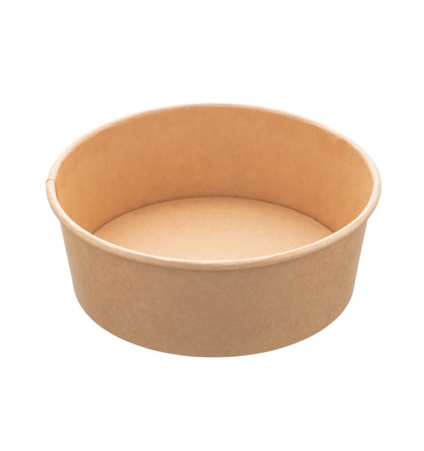 Ensaladera Cartón Kraft 1.000ml Ø16,6cm (50 Uds) Ensaladera Cartón Kraft 1.000ml Ø16,6cm (50 Uds)