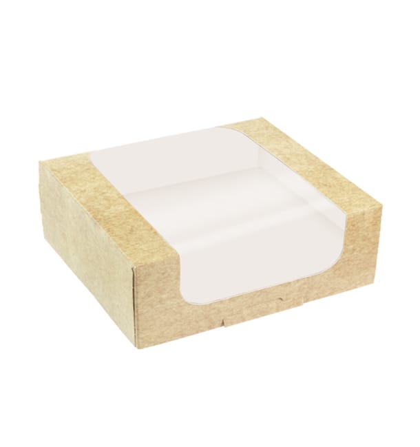 Envase de Cartón Cuadrado PackiPack Vision Kraft 21x21x10cm (50 Uds) Envase de Cartón Cuadrado PackiPack Vision Kraft 21x21x10cm (50 Uds)