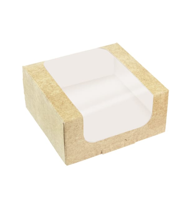 Envase de Cartón Cuadrado PackiPack Vision Kraft 10x10x8cm (50 Uds) Envase de Cartón Cuadrado PackiPack Vision Kraft 10x10x8cm (50 Uds)