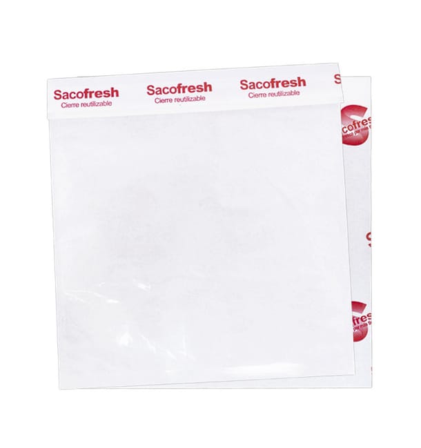 Bolsa PE y Papel Reutilizable Solapa Adhesiva Sacofresh Roja 30x25cm (100 Uds) Bolsa PE y Papel Reutilizable Solapa Adhesiva Sacofresh Roja 30x25cm (100 Uds)