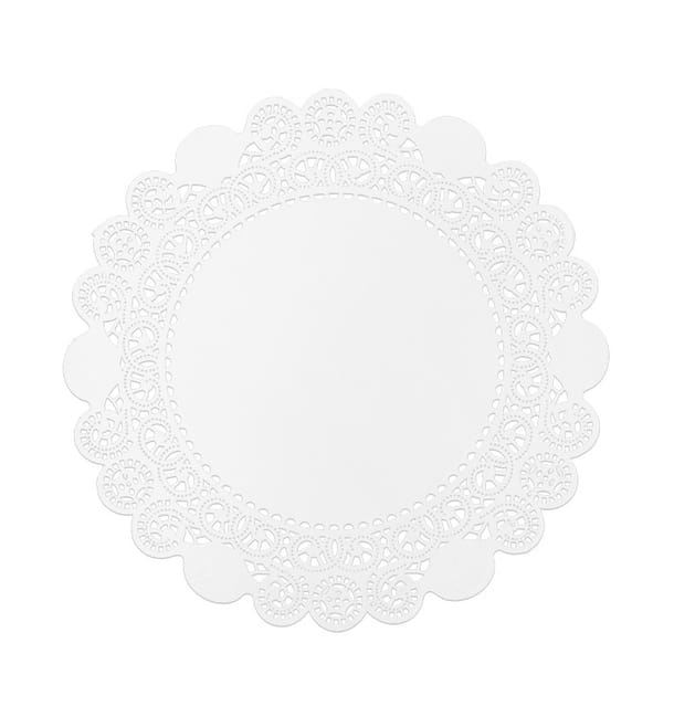 Rodal de Papel Calado Blanco Litos Ø9cm (250 Uds) Rodal de Papel Calado Blanco Litos Ø9cm (250 Uds)