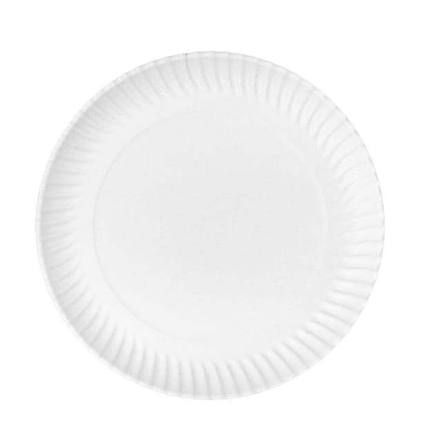 Plato de Cartón Redondo Blanco Ø32cm 600g/m² (50 Uds) Plato de Cartón Redondo Blanco Ø32cm 600g/m² (50 Uds)
