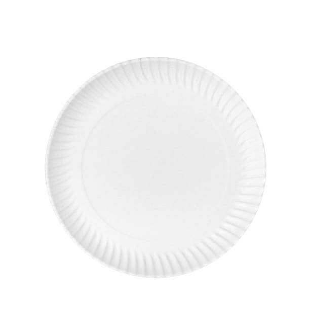Plato de Cartón Redondo Blanco Ø23cm 450g/m² (450 Uds) Plato de Cartón Redondo Blanco Ø23cm 450g/m² (450 Uds)
