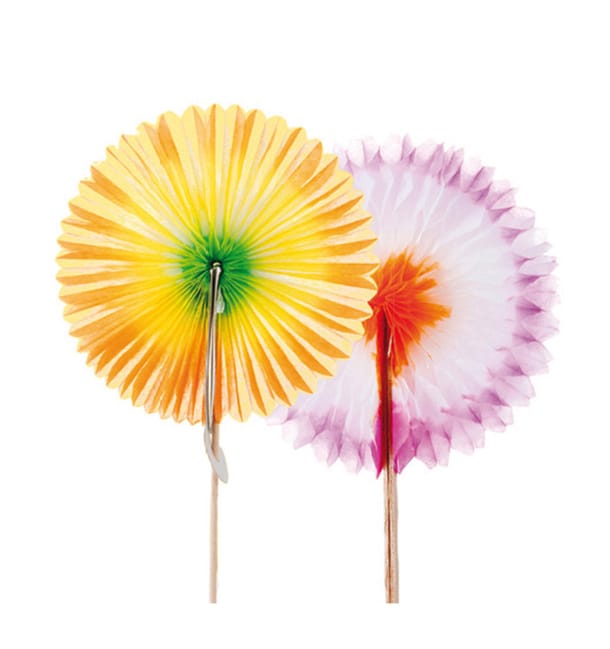 Adornos para Helados Abanico Chino 7,5cm Adornos para Helados Abanico Chino 7,5cm