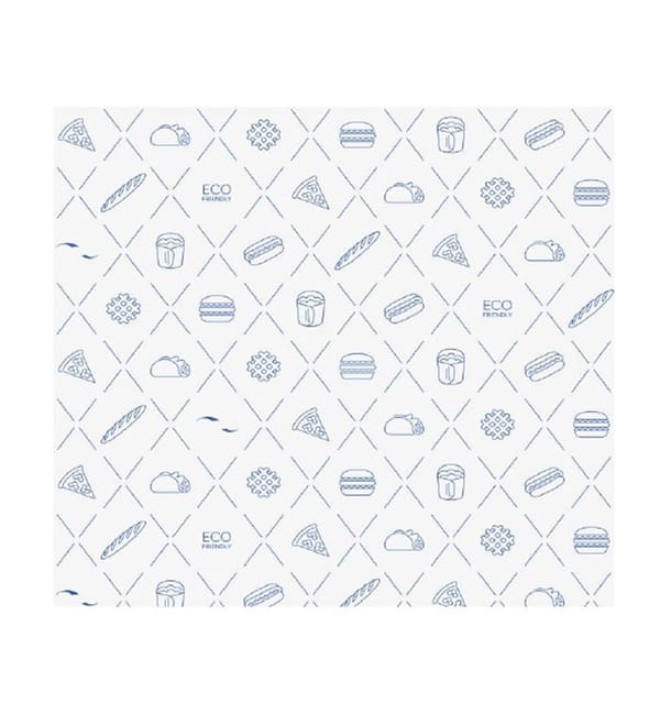 Envuelta Antigrasa Eco Azul 30x30cm (5.000 Uds) Envuelta Antigrasa Eco Azul 30x30cm (5.000 Uds)