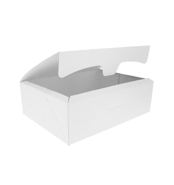 Caja Pastelería Cartón 20,4x15,8x6cm 1Kg Blanca (20 Uds) Caja Pastelería Cartón 20,4x15,8x6cm 1Kg Blanca (20 Uds)